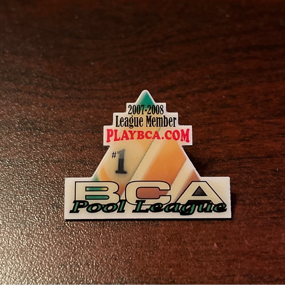 2007-2008 BCA Pool‎ League Member Lapel Hat Pin